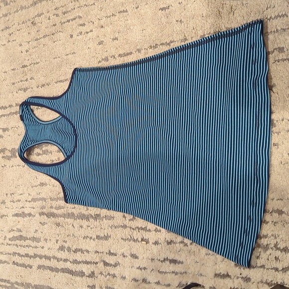 Lululemon Cool Racerback Hyper Stripe Blue Moon / Inkwell - Picture 6 of 9